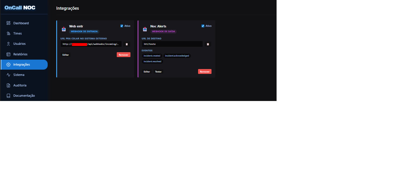 Integracoes: webhooks, API keys e WhatsApp
